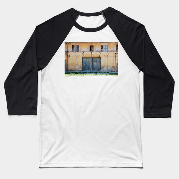 Derelict Friulian Agricultural Building Baseball T-Shirt by jojobob